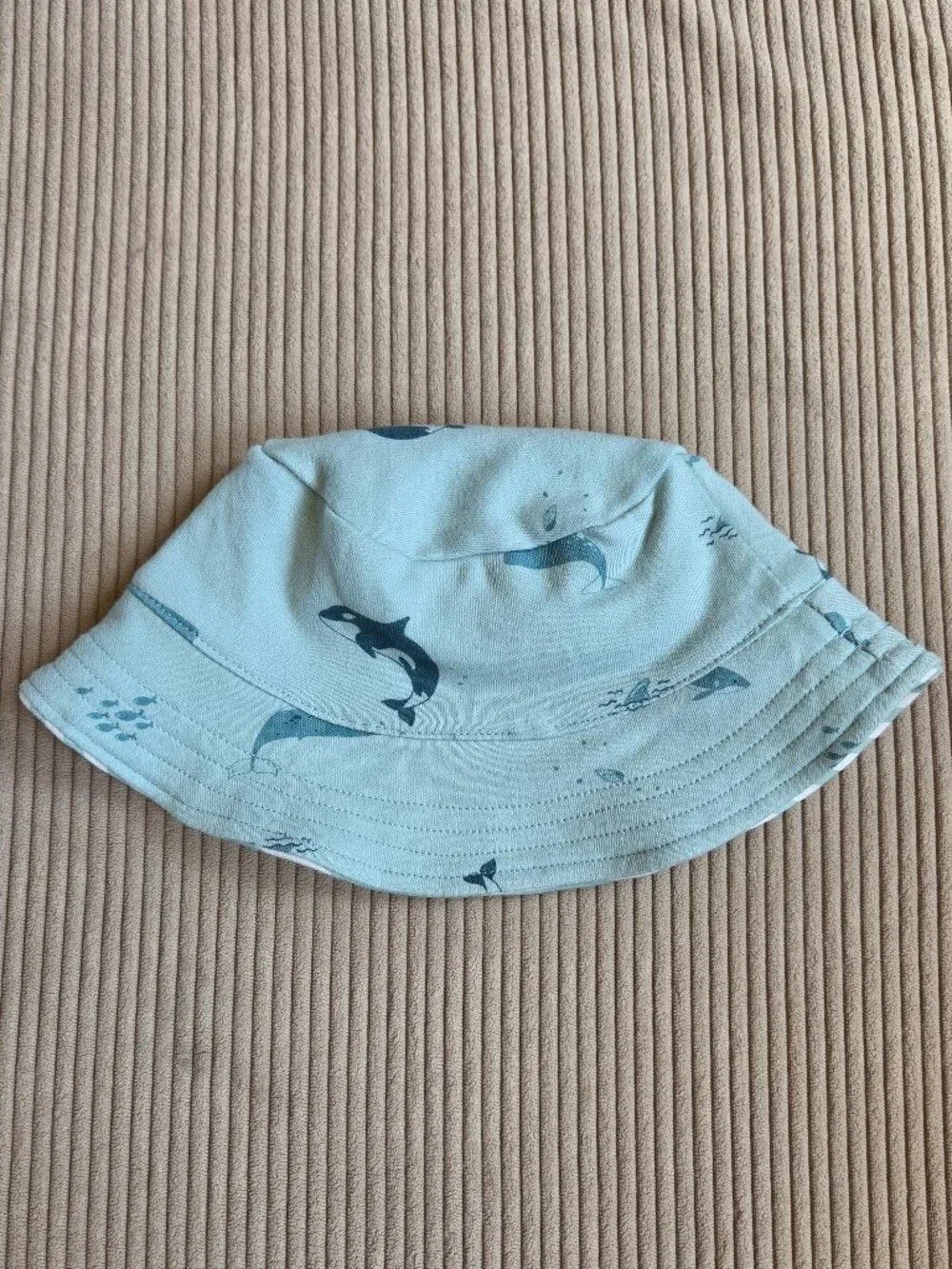 Baby Beach Hat Reversible - 0-6mos